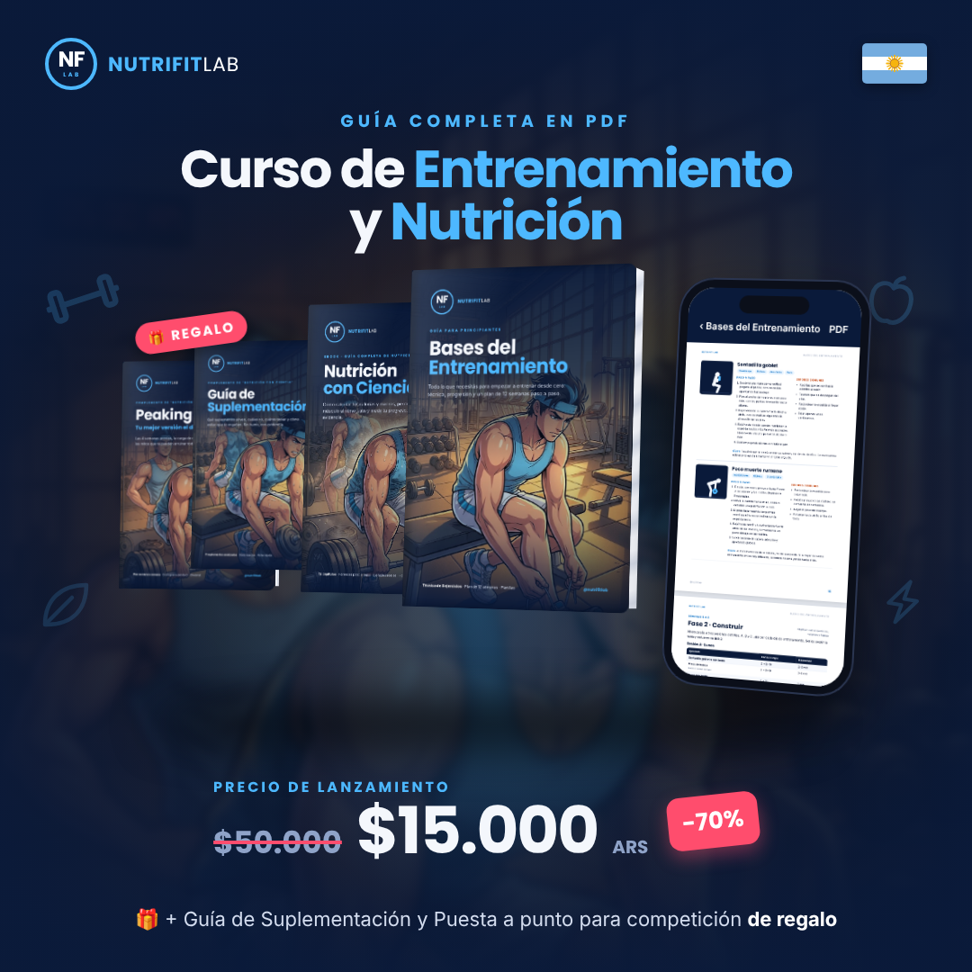 Guía de entrenamiento y nutrición + 2 bonus de regalo